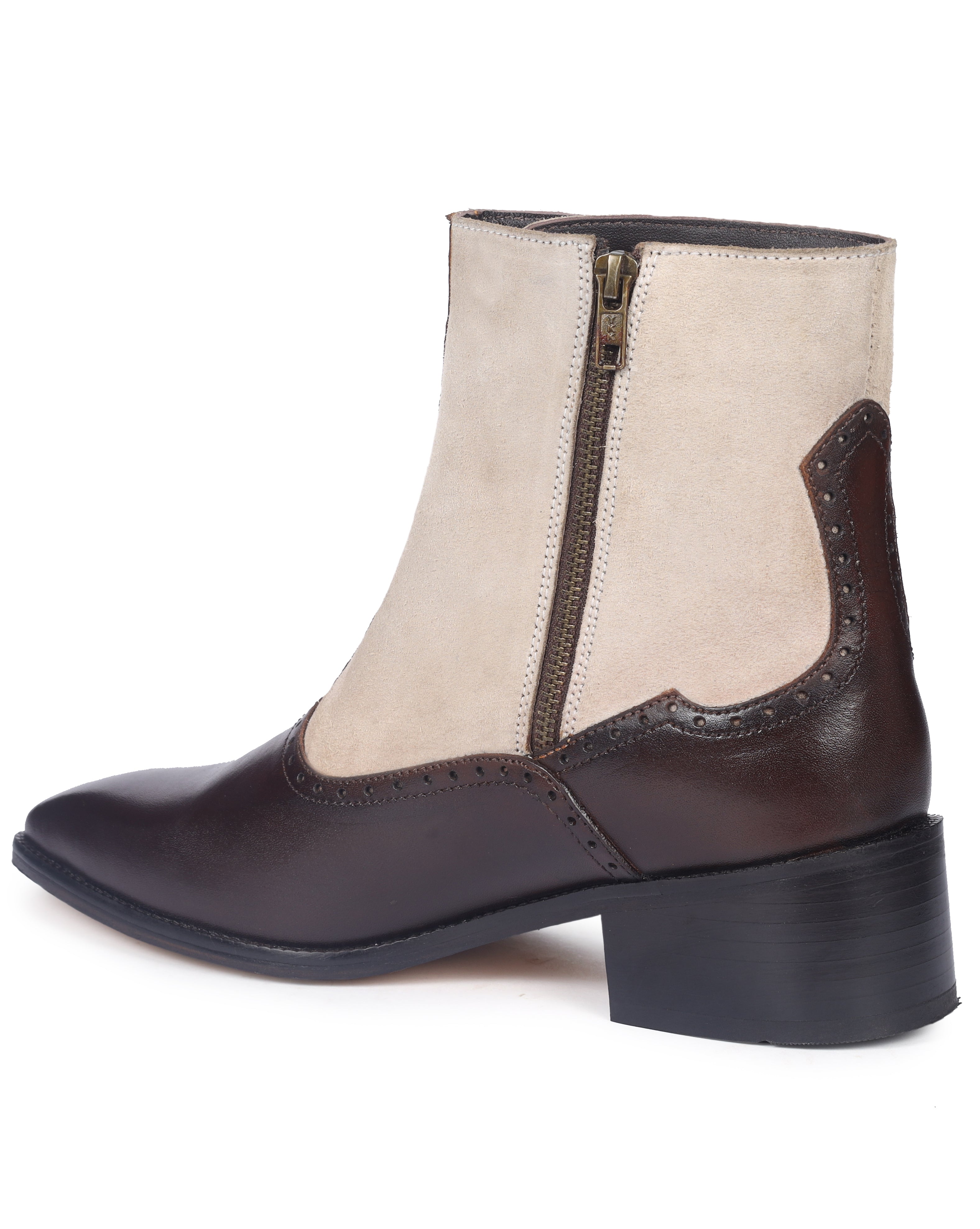 Heritage Two-Tone Spats Boots