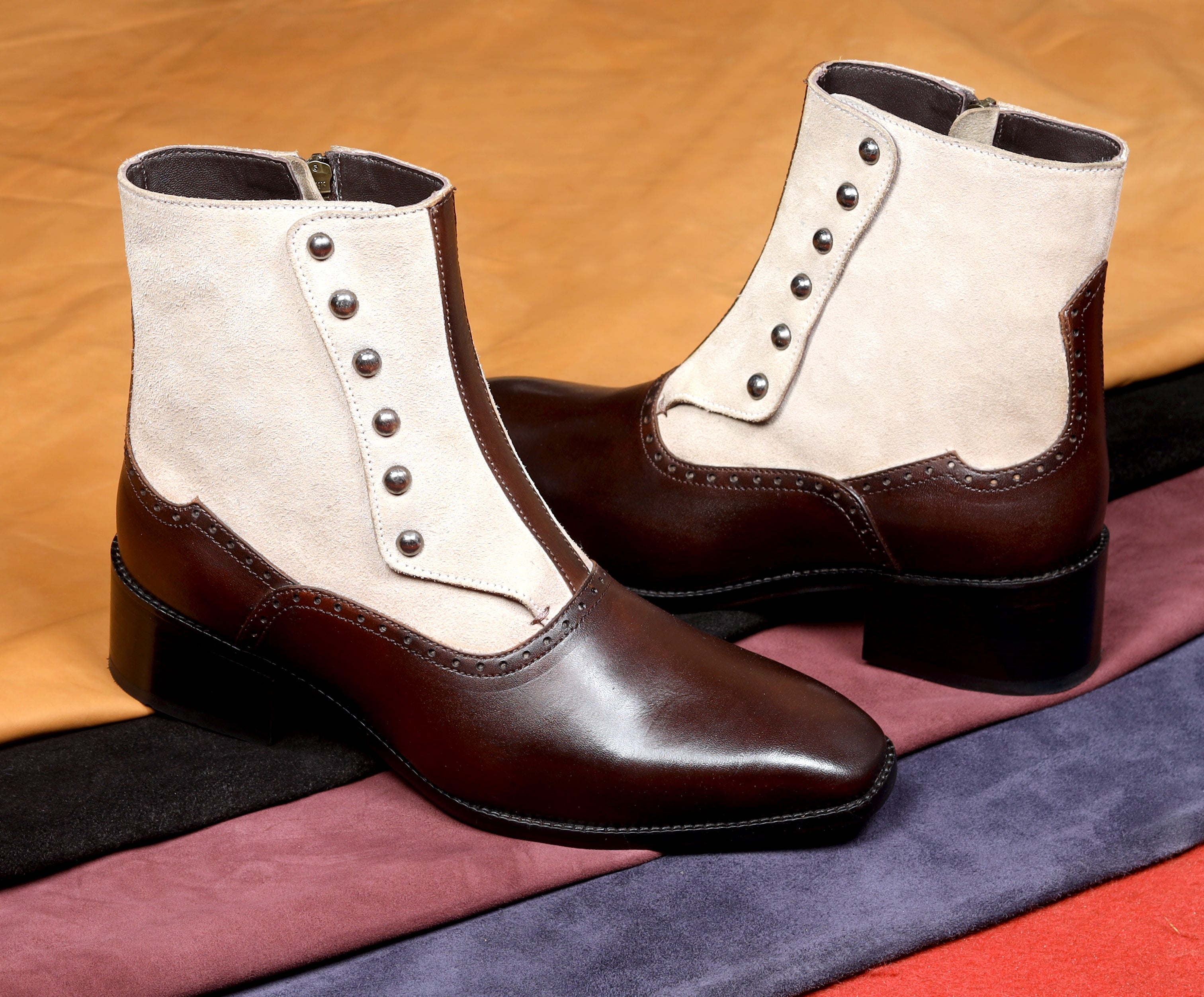Heritage Two-Tone Spats Boots