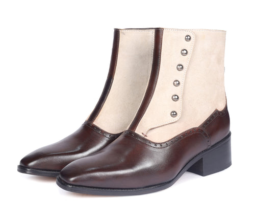 Heritage Two-Tone Spats Boots