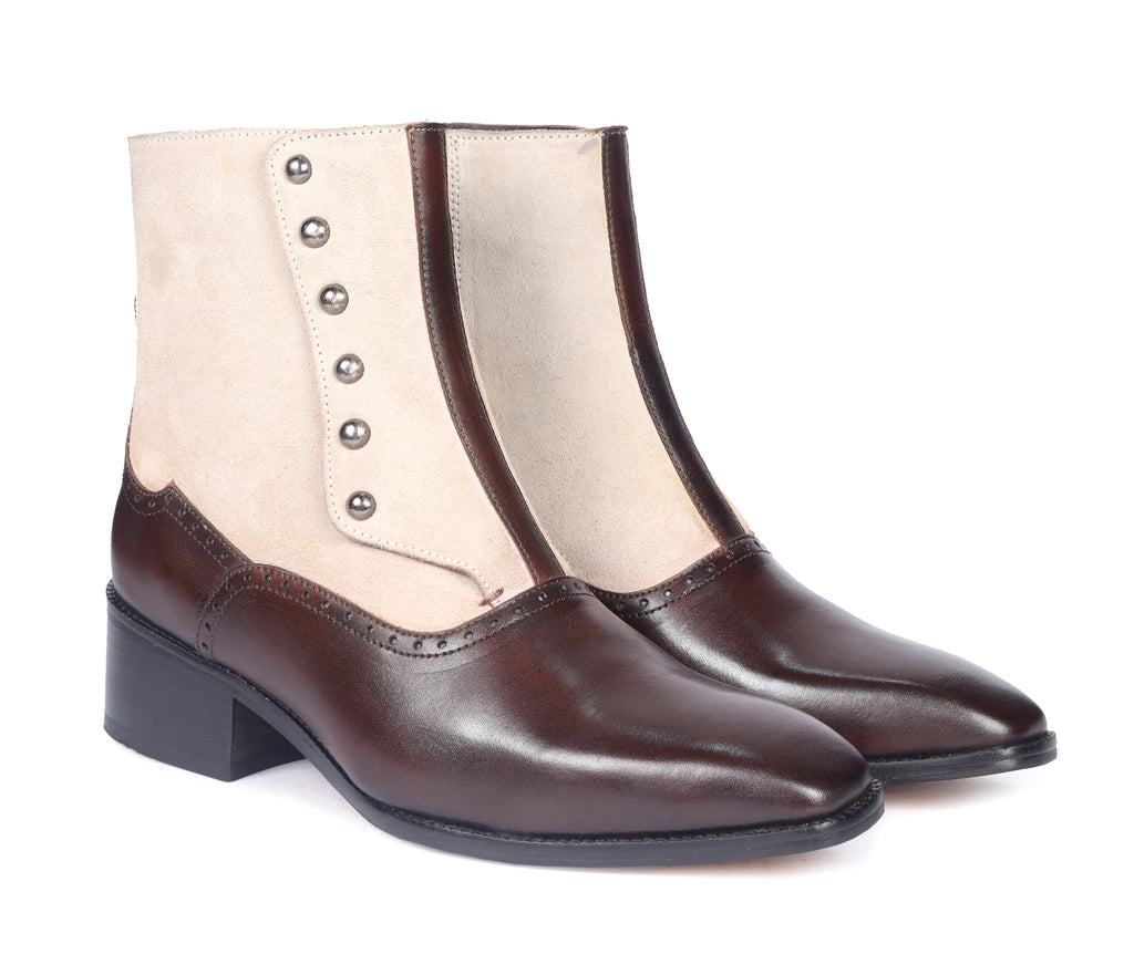 Heritage Two-Tone Spats Boots