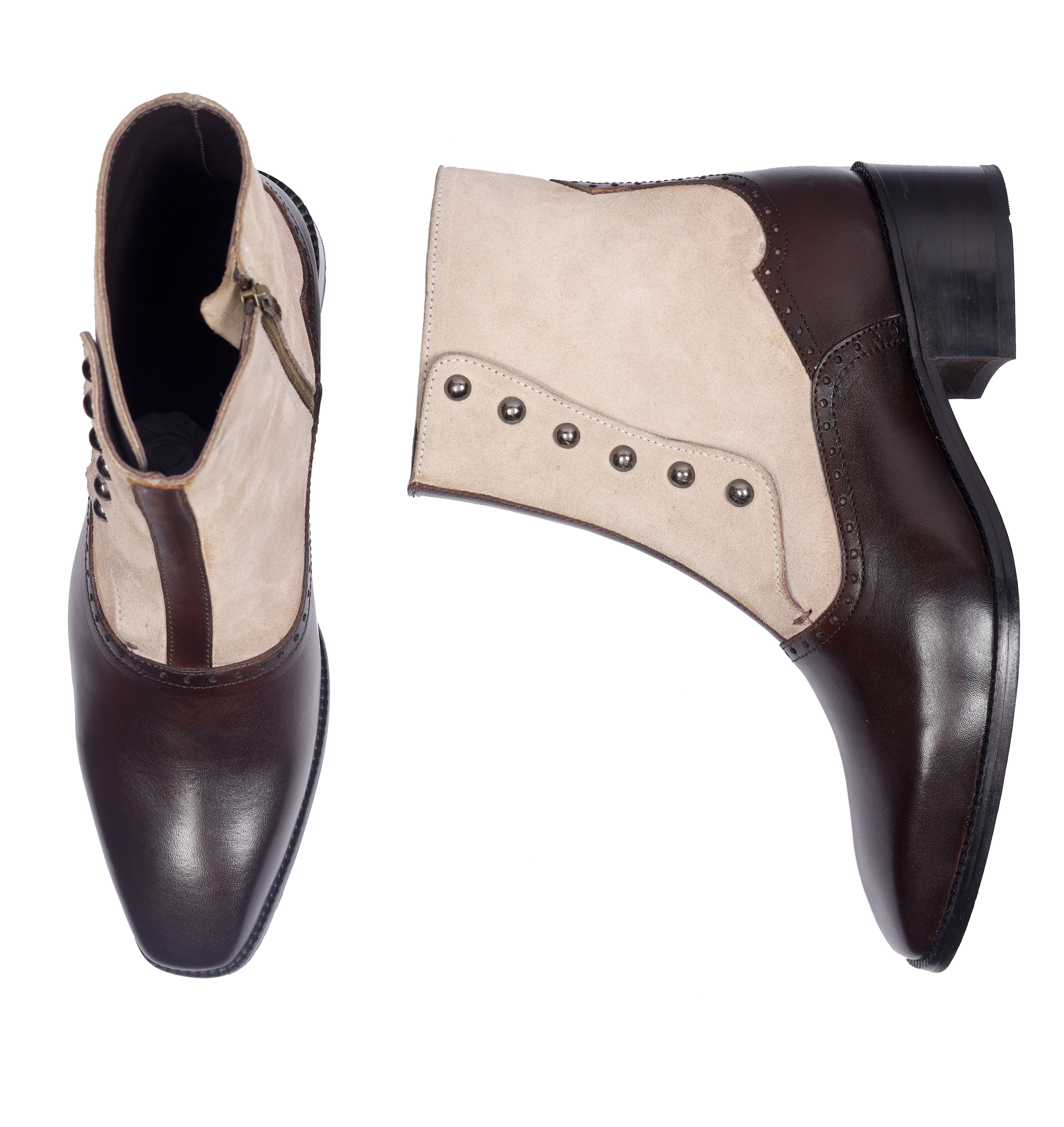 Heritage Two-Tone Spats Boots