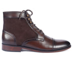 Premium Leather Dress Derby Boots with Speed Hooks