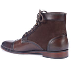 Premium Leather Dress Derby Boots with Speed Hooks