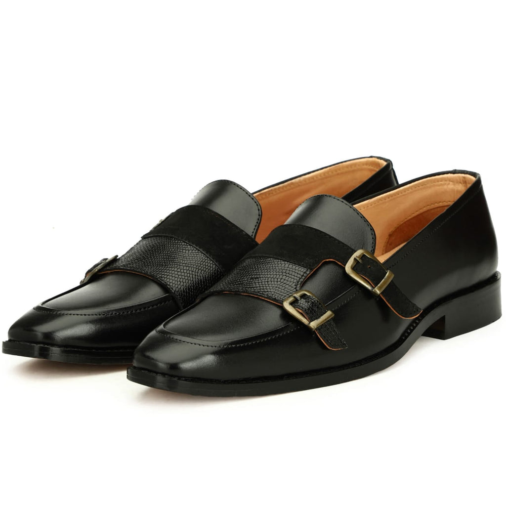 Double Monk Strap Loafers