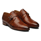 Wooden Brown Patina Mirror Glossed Tassel Loafers