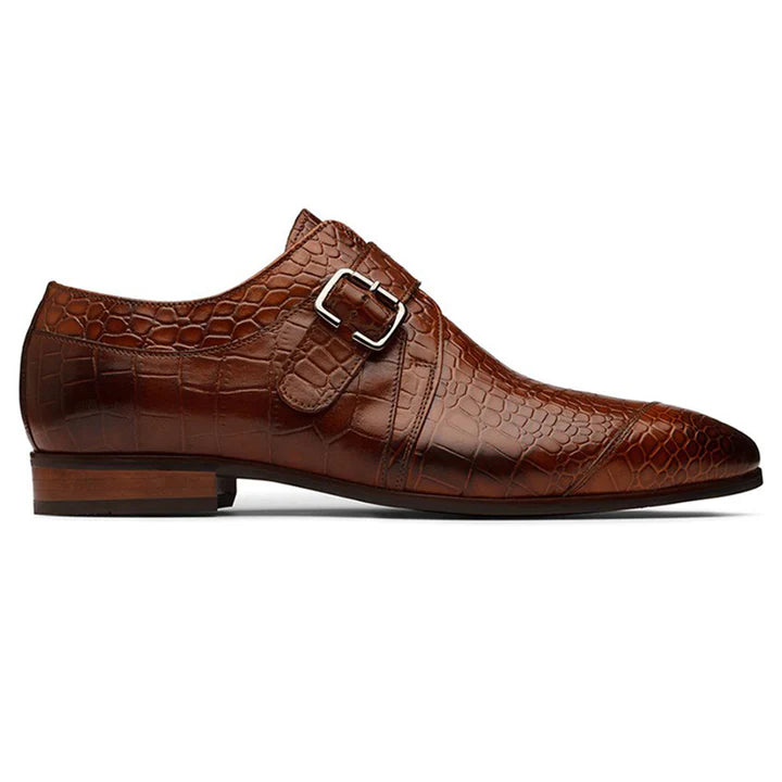 Wooden Brown Patina Mirror Glossed Tassel Loafers