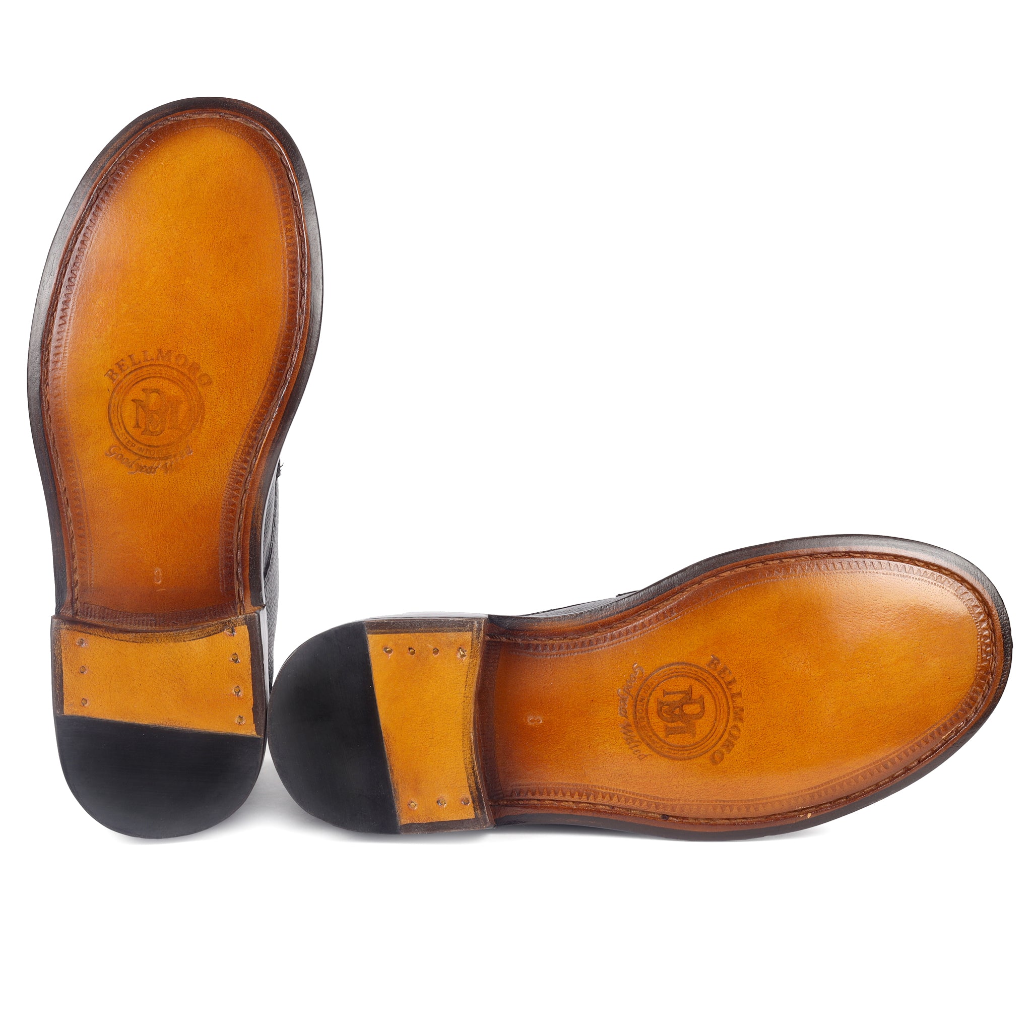 Pebble Grain Cap Toe Derby Boots