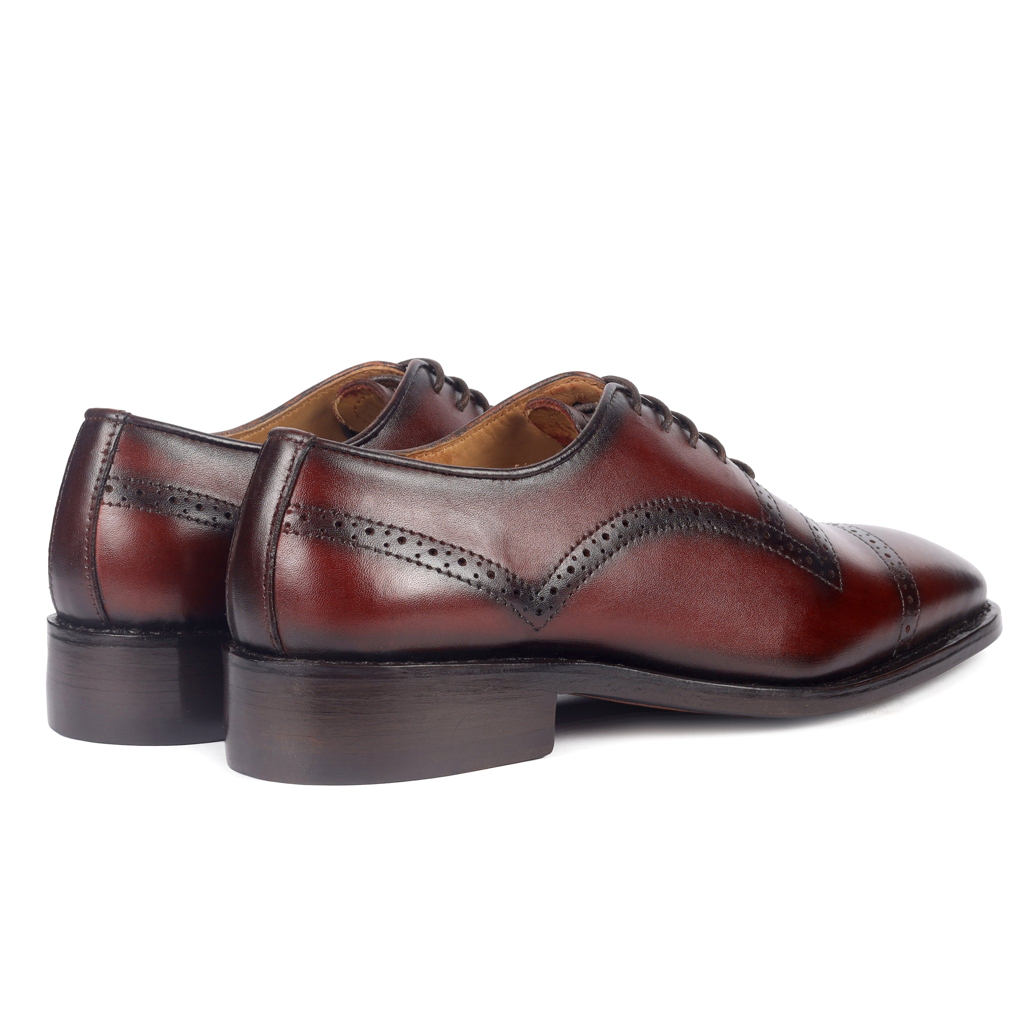 Quarter Brogue Oxford Cap Toes