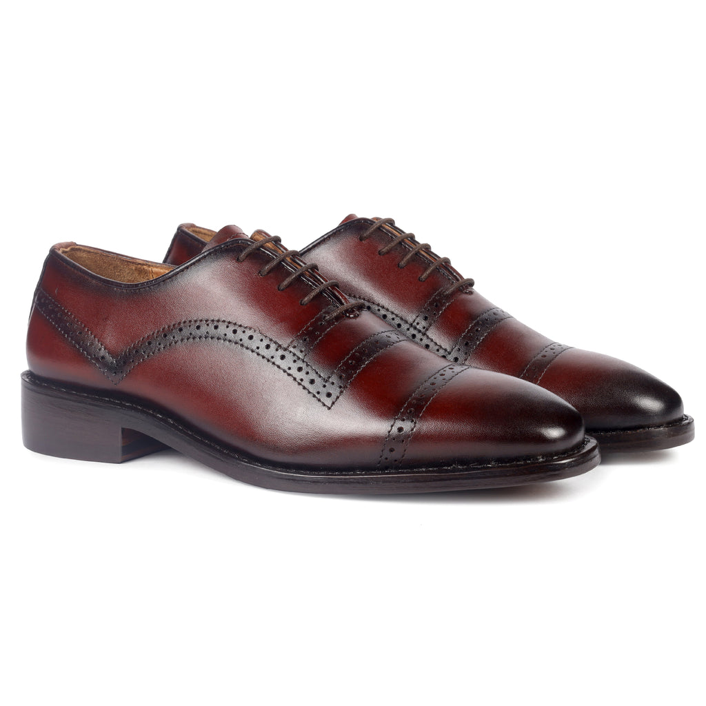 Quarter Brogue Oxford Cap Toes