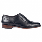 Premium Leather Oxford Dress Shoes – Bellmoro Classic Black Wingtips