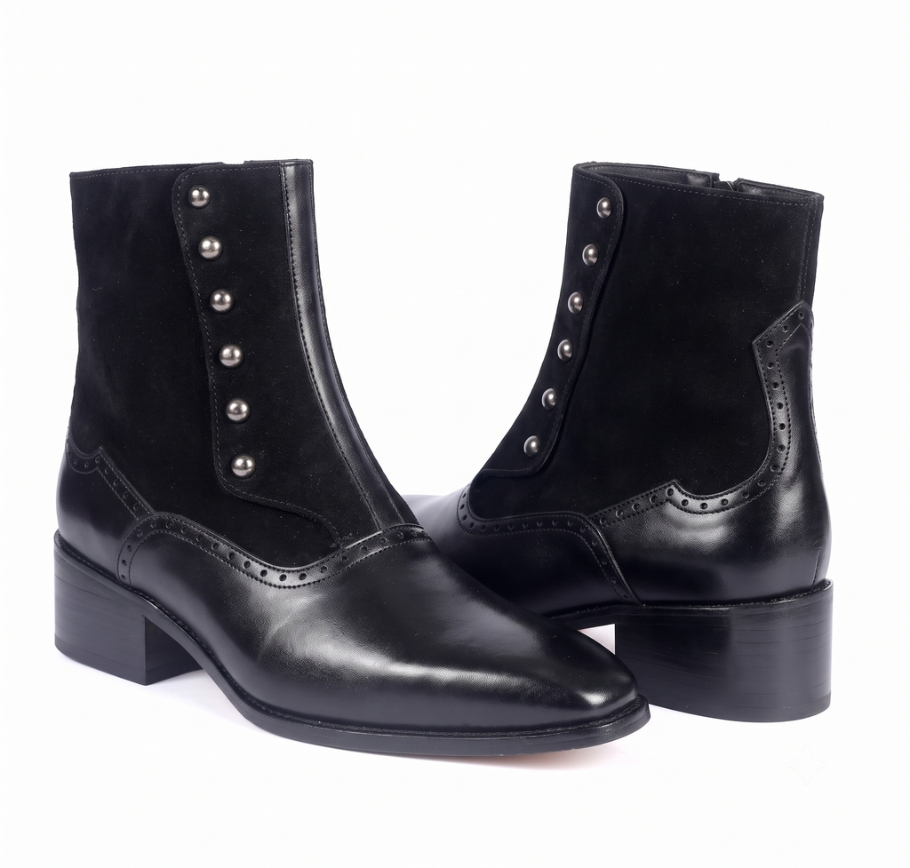 Heritage Two-Tone Spats Boots