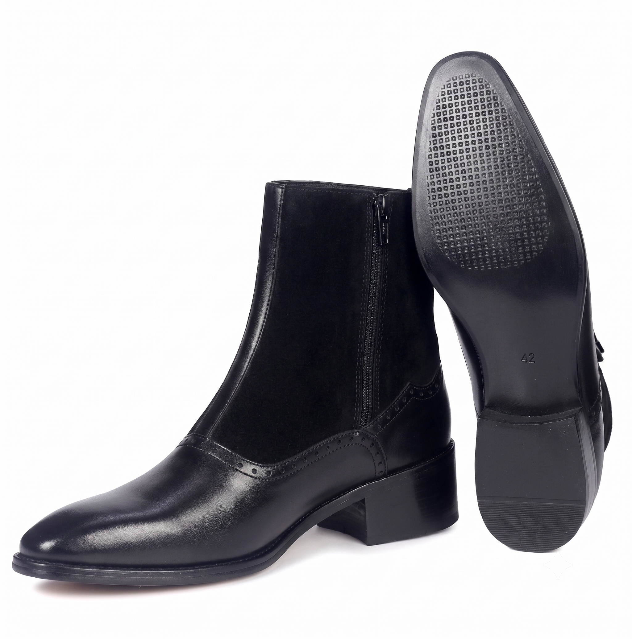 Heritage Two-Tone Spats Boots