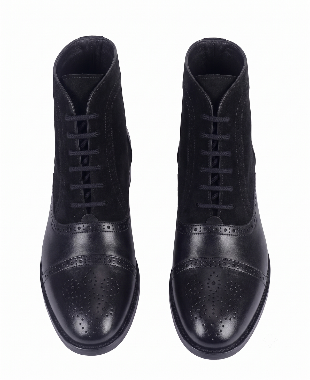 Bellmoro Black Signature Balmoral Lace-Up Boots