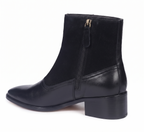 Modern Tuxedo Spats Boots – Bellmoro Black Sleek & Suede
