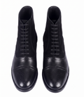 Bellmoro Premium Cap-Toe Balmoral Dress Boots – Black