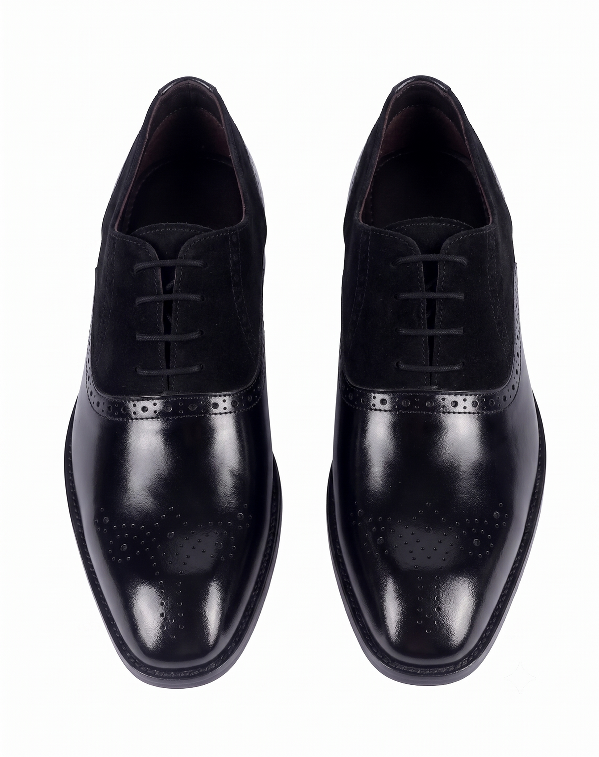 Bellmoro Midnight Spectator Oxfords Black