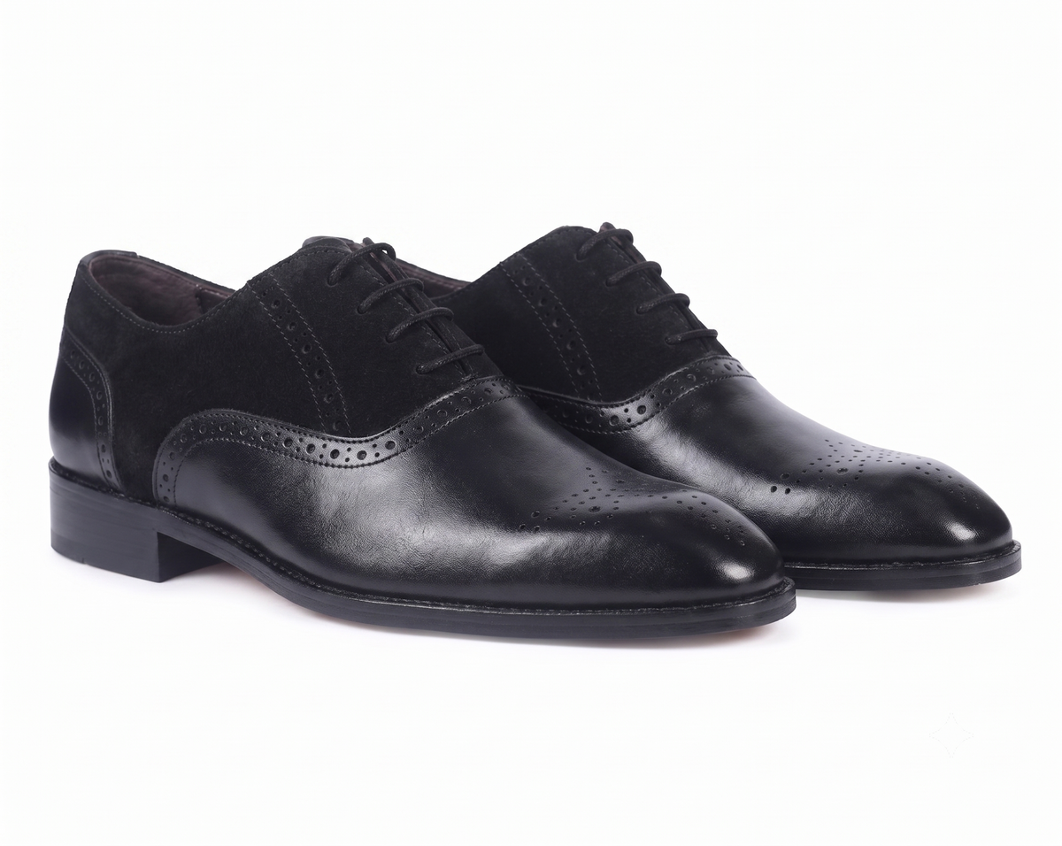 Bellmoro Midnight Spectator Oxfords Black