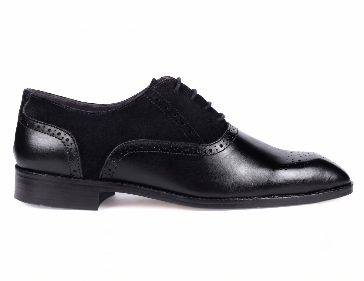 Bellmoro Midnight Spectator Oxfords Black